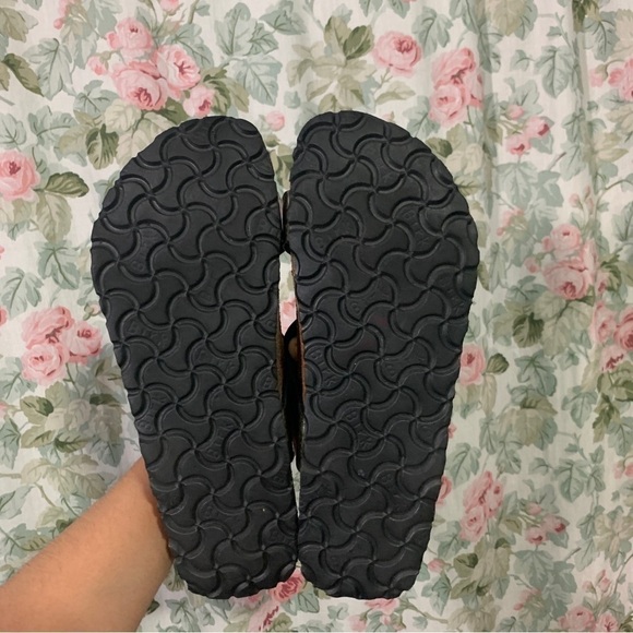 BIRKENSTOCK - Birki’s Sylt metallic green embossed criss cross sandals - Picture 10 of 10